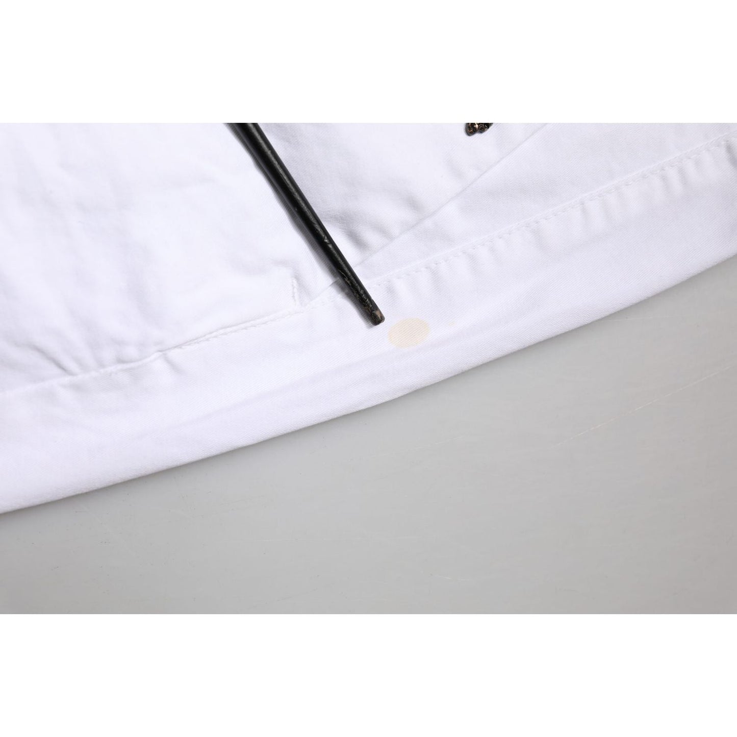AGLINI White Skinny Fit Mid Waist Men Chino Trouser Pants
