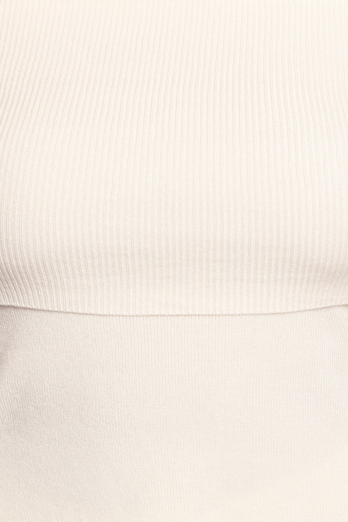 Mavis Off Shoulder Knit Top - Cream