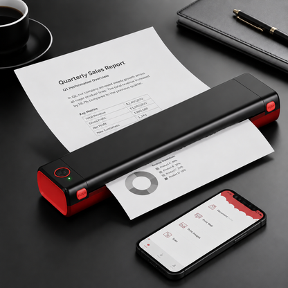 🔥Portable Printer Wireless, Compatible With Phone & Laptop