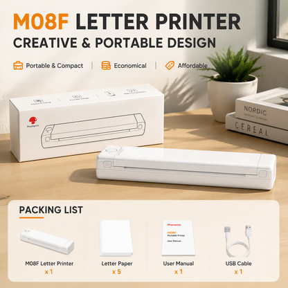 🔥Portable Printer Wireless, Compatible With Phone & Laptop