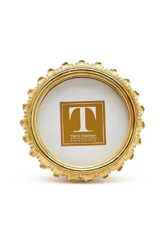 4x4 Gold Falcate Round Frame