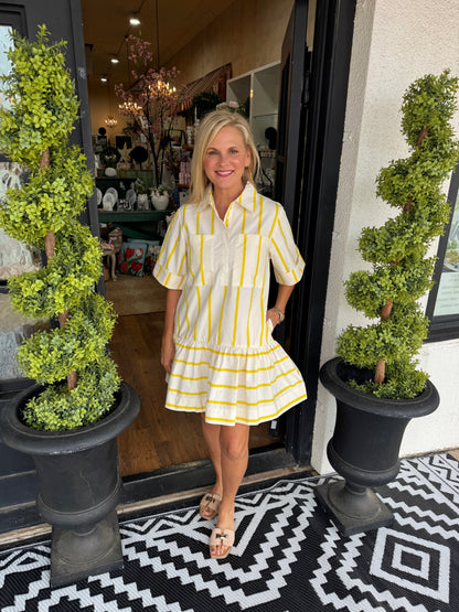 Ava Dress - Yellow