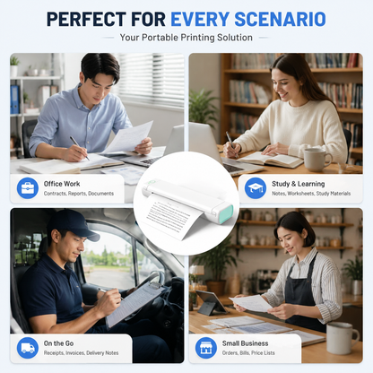 🔥Portable Printer Wireless, Compatible With Phone & Laptop