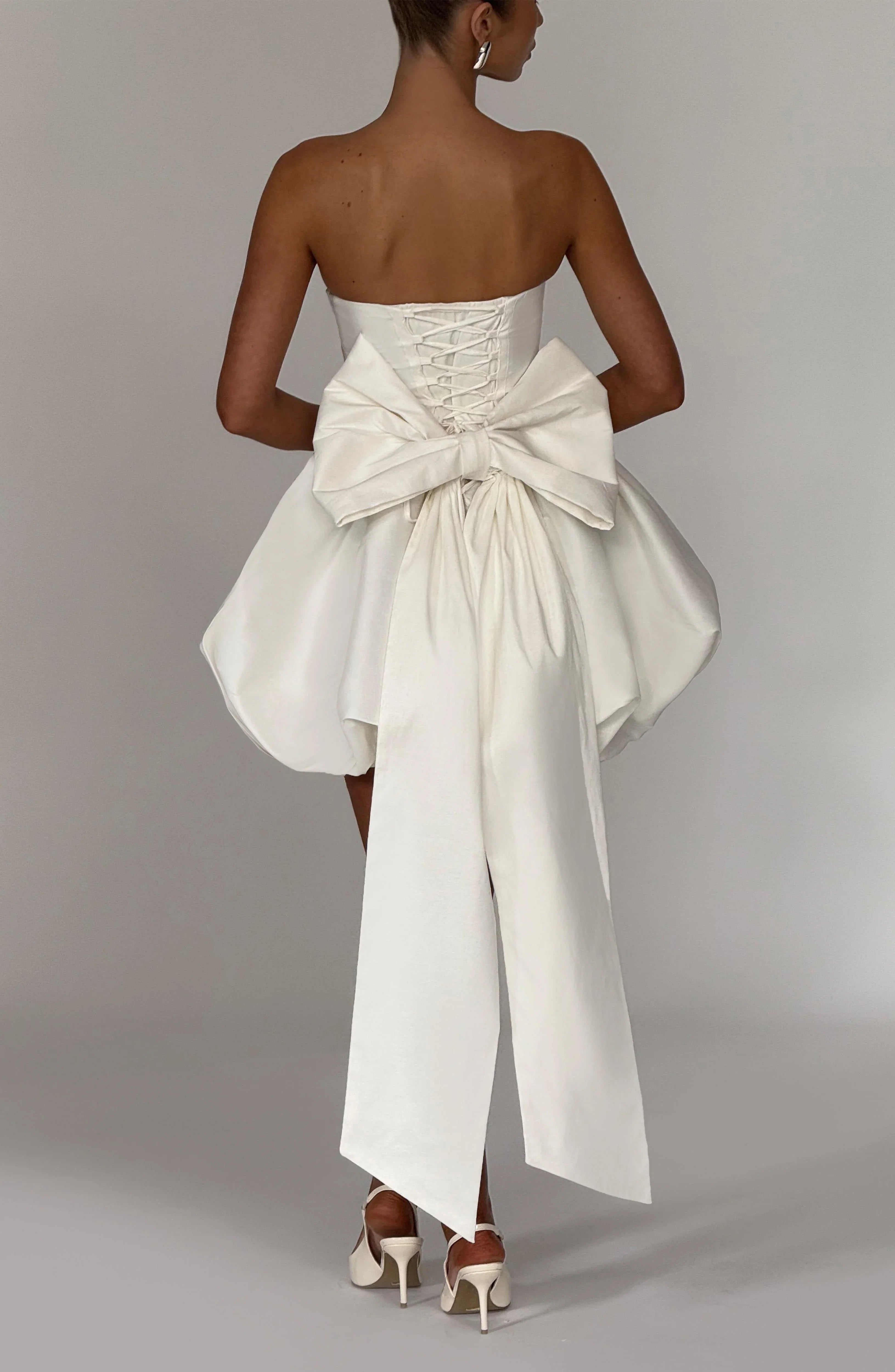 Lotus Mini Dress - Ivory