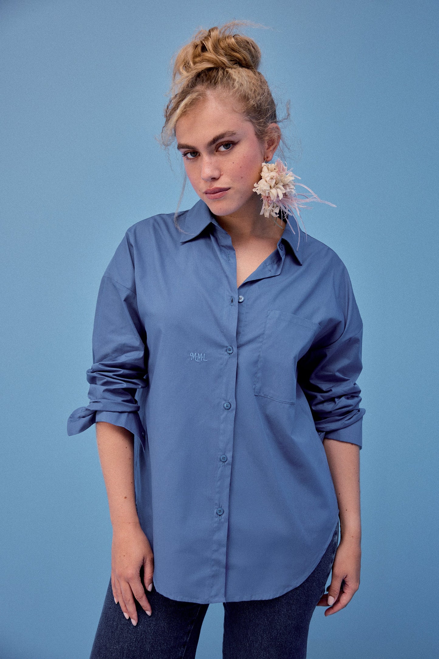 CHEMISE OMER BLEU CERULEEN