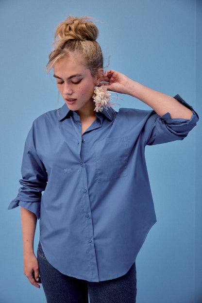 CHEMISE OMER BLEU CERULEEN