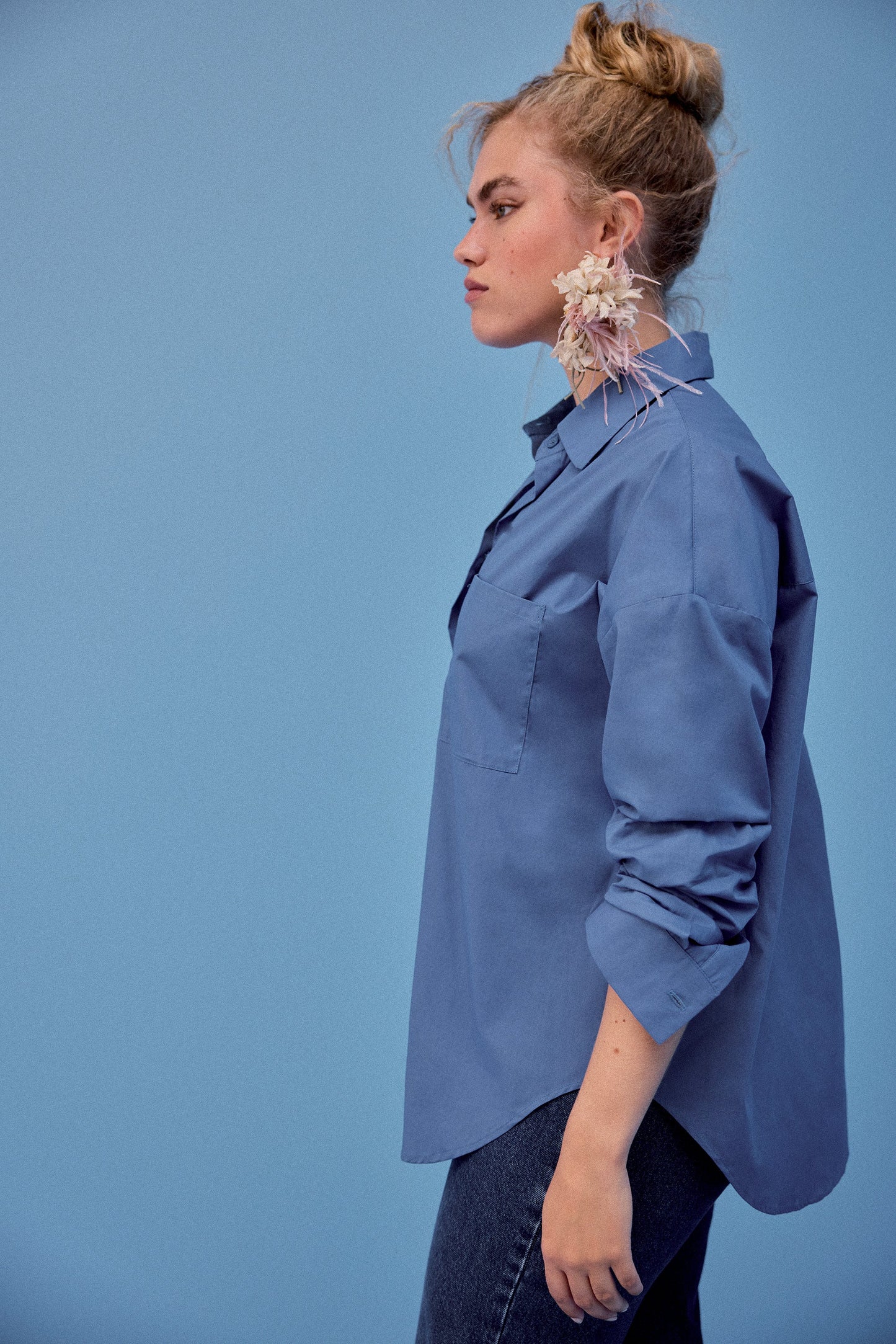 CHEMISE OMER BLEU CERULEEN