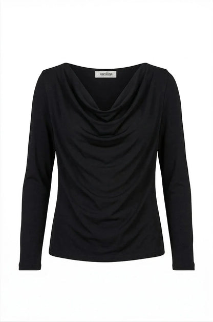 Jasmine Long Sleeve Top in Black