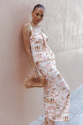 Aemma Top - Tan Print