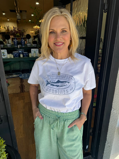 Kaylor Tee - Off White/Blue