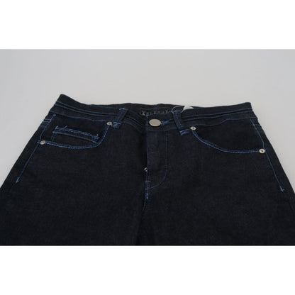Acht Dark Blue Low Waist Slim Fit Women Denim Jeans