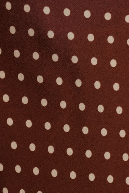 Kelso Top - Brown Polka Dot
