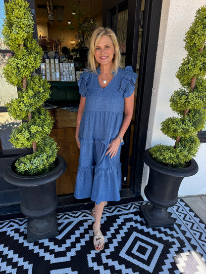 Marceline Dress - Denim