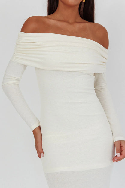 Juju Off-Shoulder Maxi Dress White