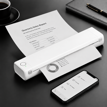 🔥Portable Printer Wireless, Compatible With Phone & Laptop