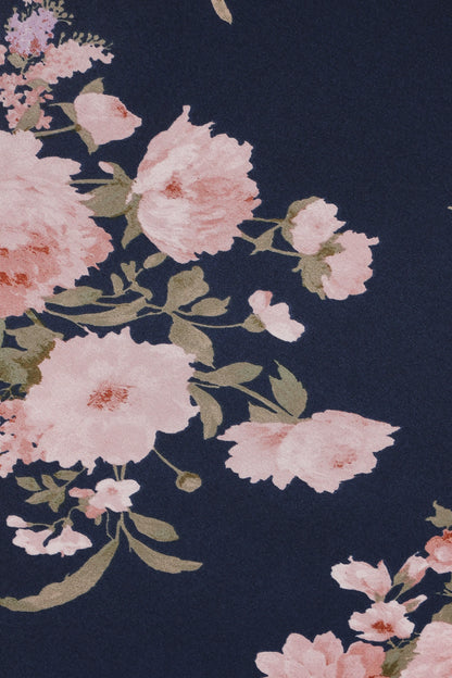 Ricki Top - Navy Floral