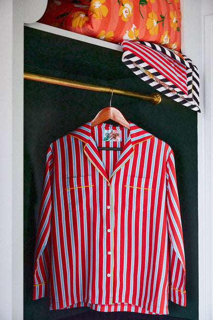 CHEMISE ROMEO RED & BLUE