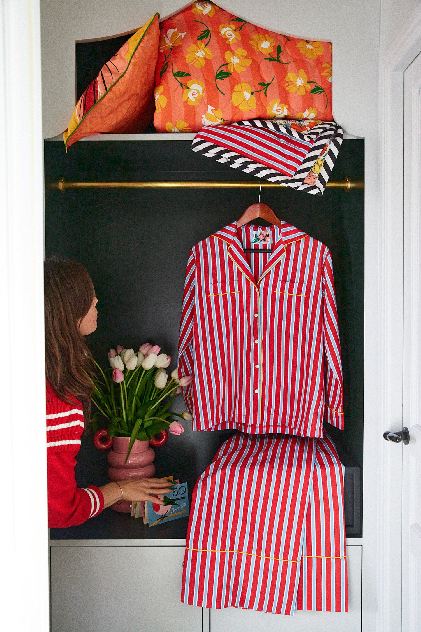 CHEMISE ROMEO RED & BLUE
