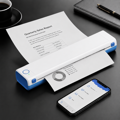 🔥Portable Printer Wireless, Compatible With Phone & Laptop