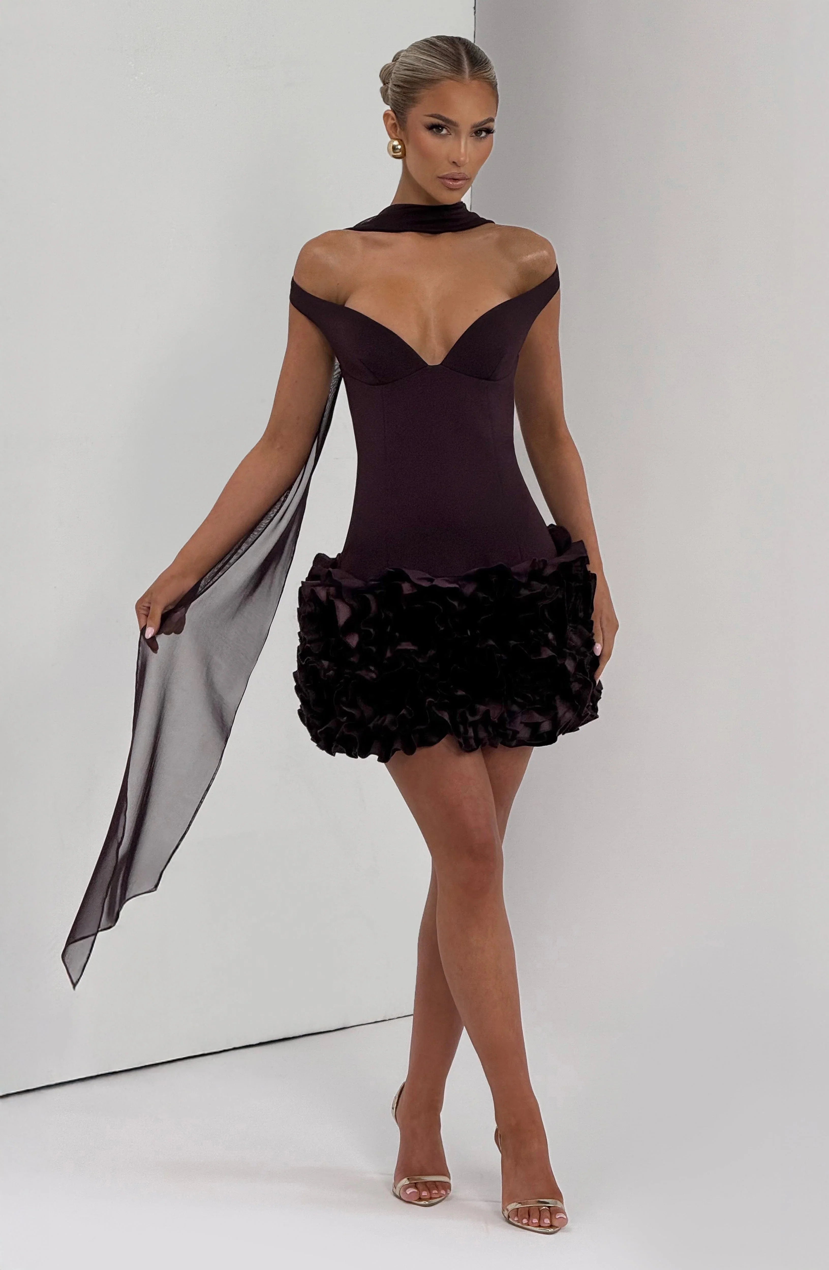 Aveta Mini Dress - Plum