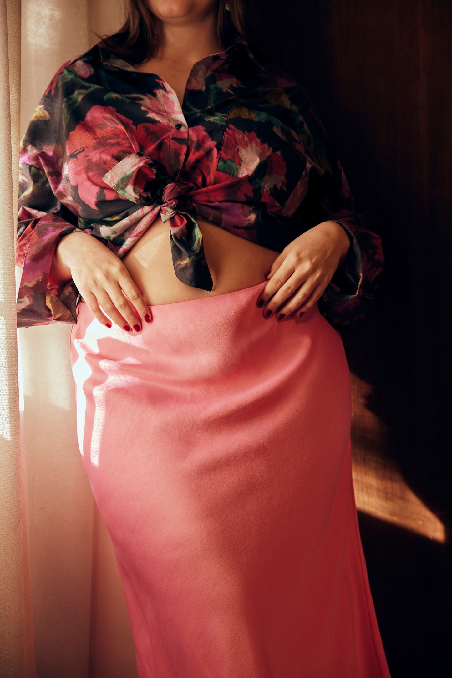 JUPE SYLVETTE ROSE