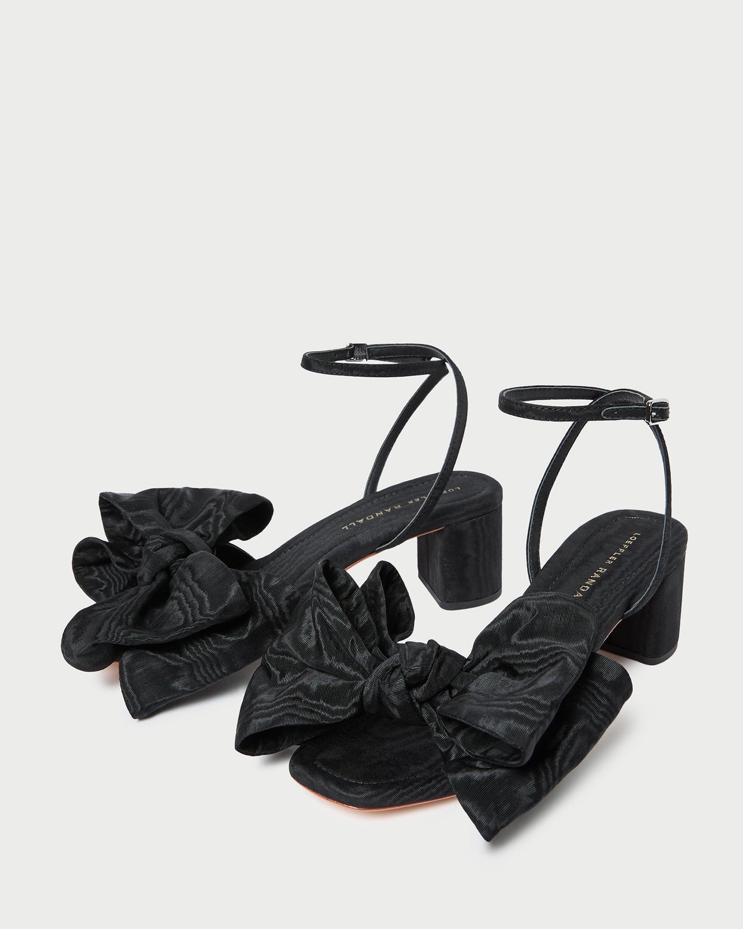 Carmen Black Moiré Bow Sandal