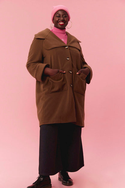 MANTEAU GINOU TABAC