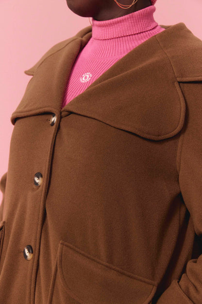 MANTEAU GINOU TABAC