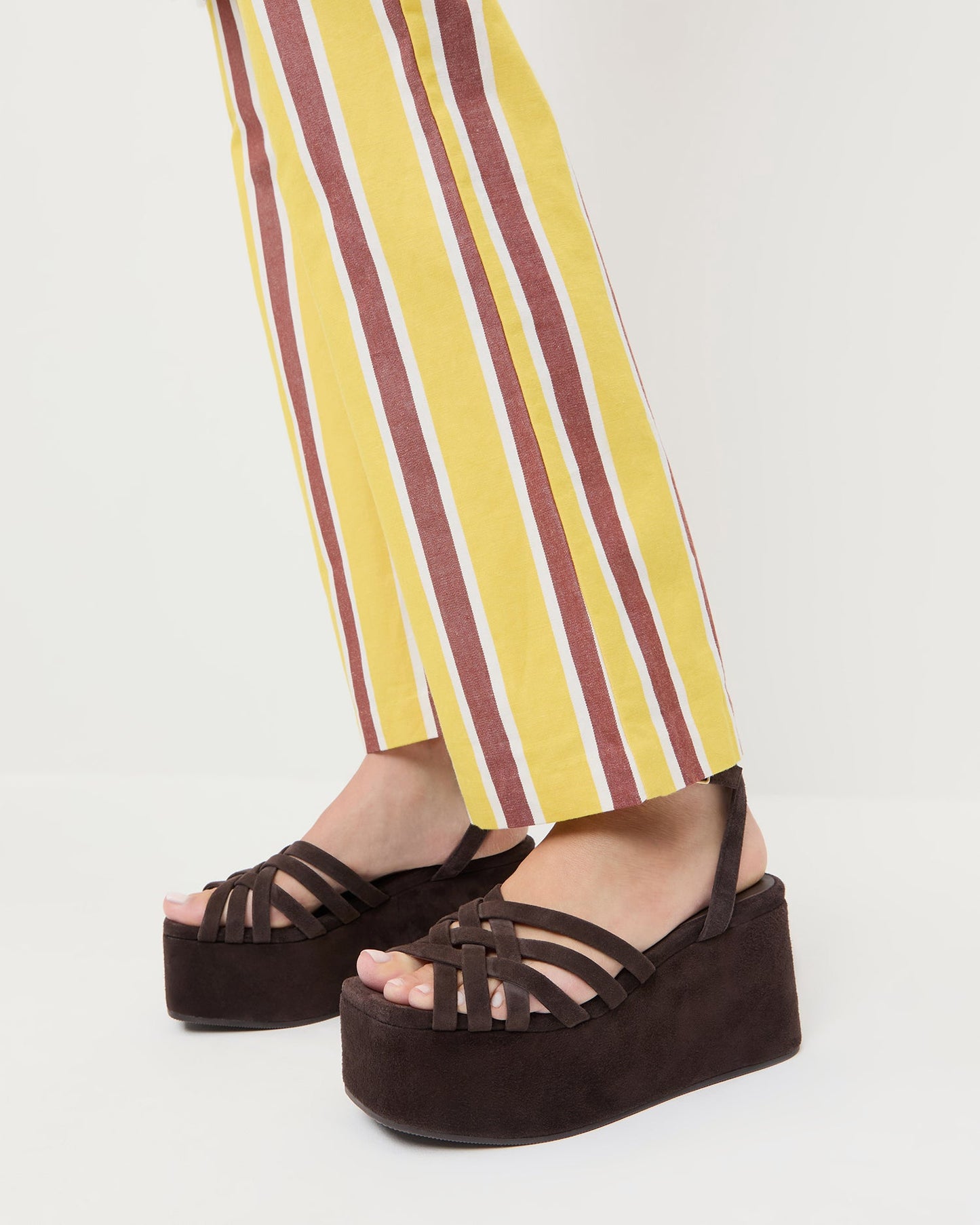 Channing Brown Suede Platform Sandal