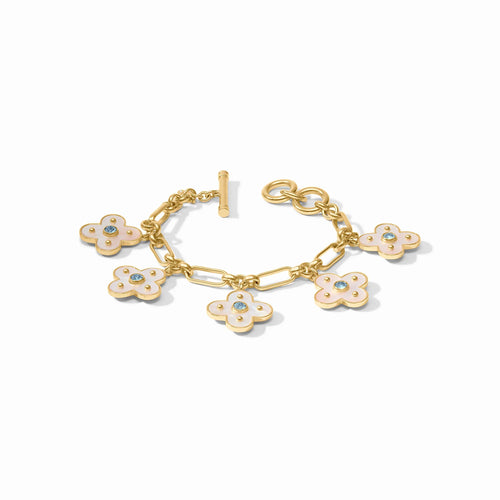 Colette Charm Bracelet - Chalcedony Blue