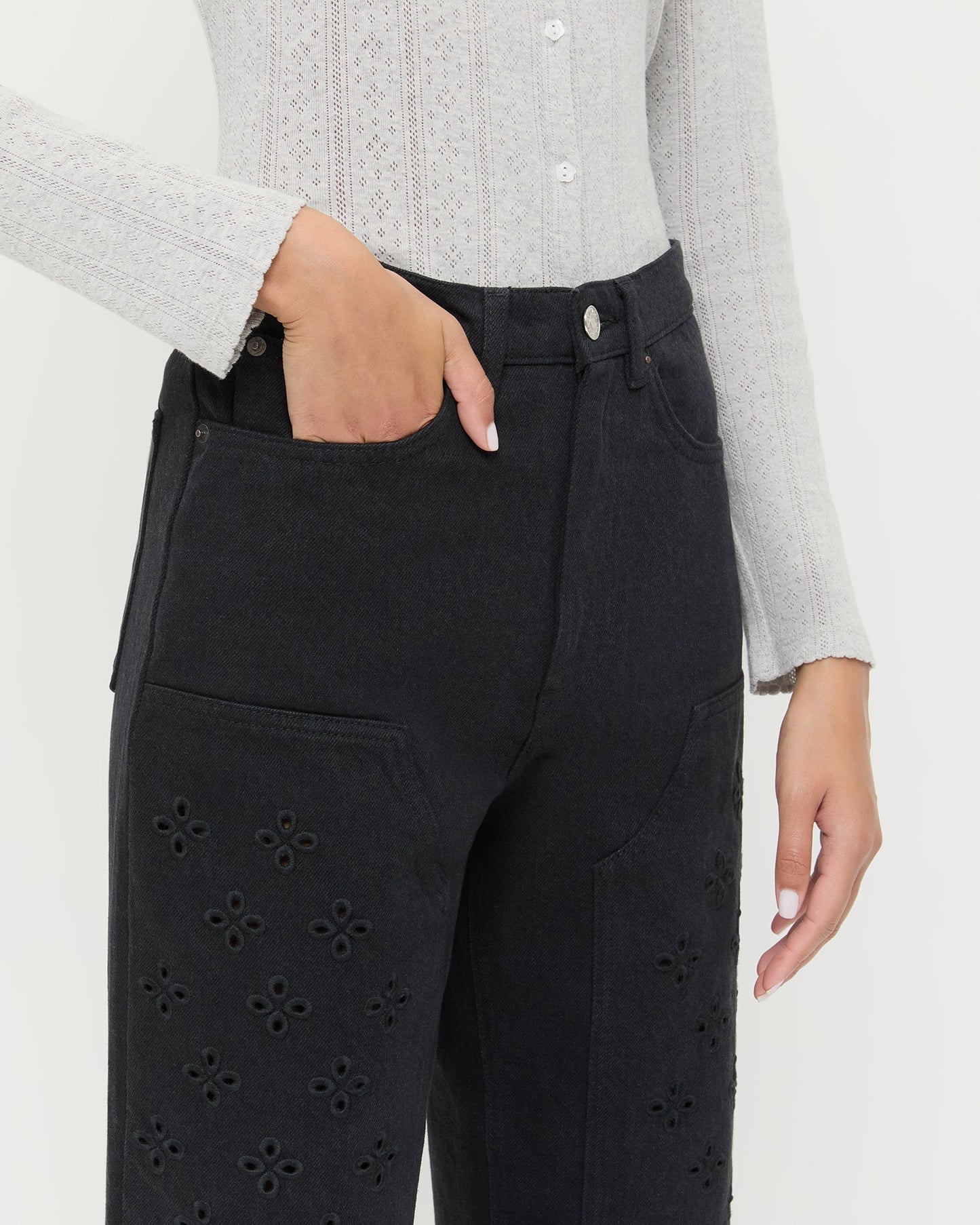 Demi Embroidered Pant