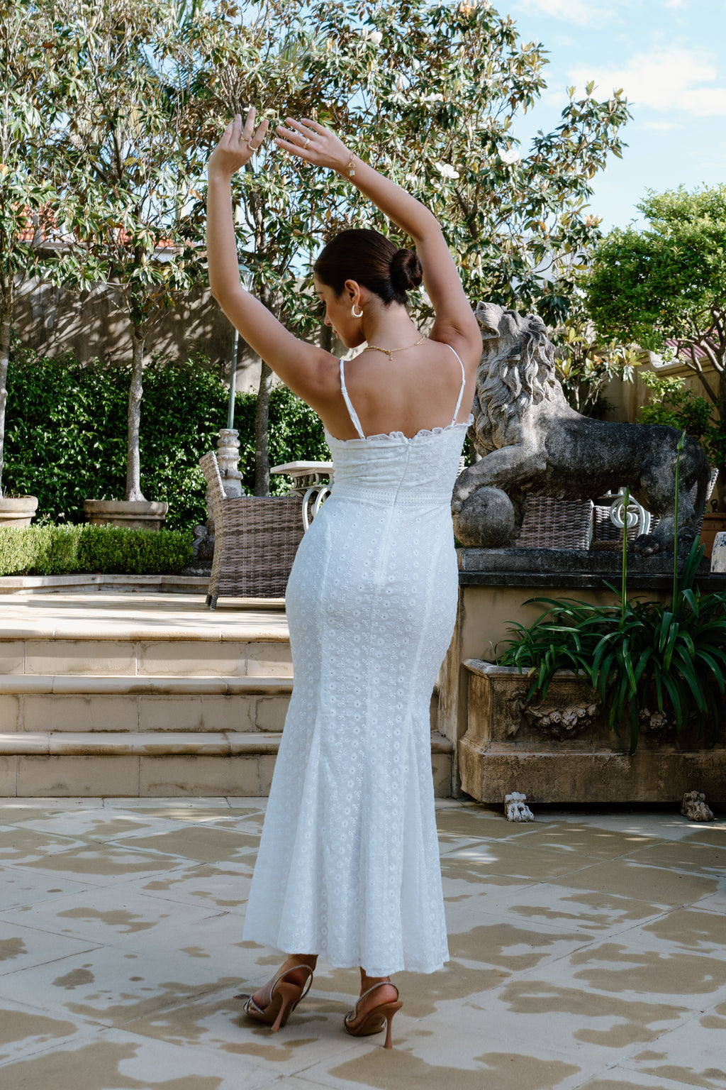Wendy Midi Dress with Floral Details