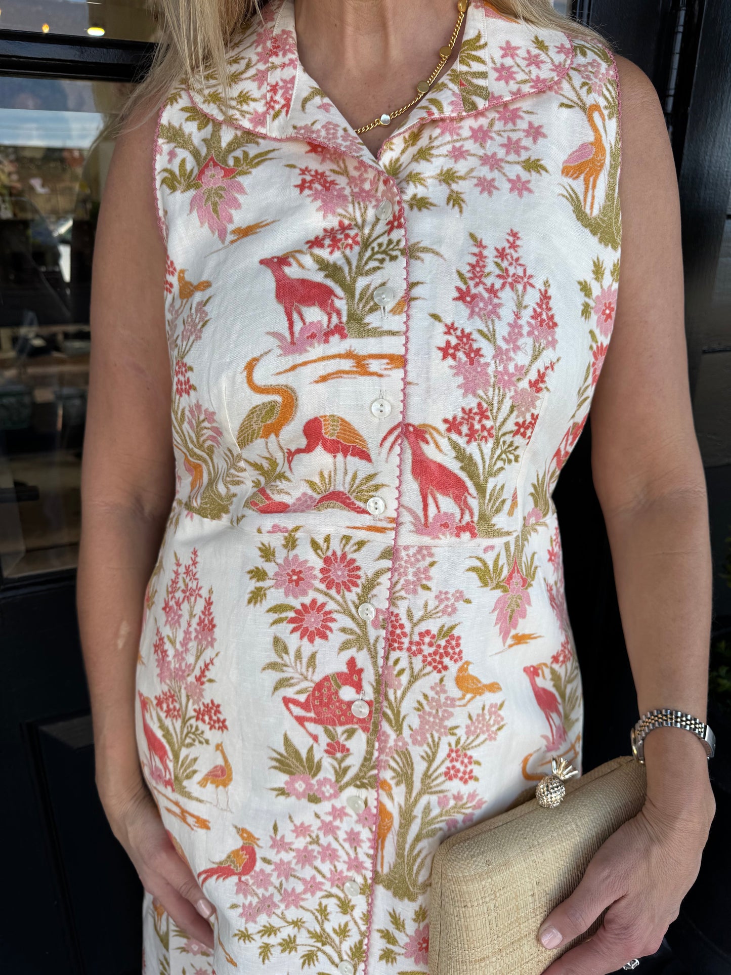 Spartina Dress Castillo Toile Cream