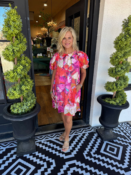 Rebekah Dress - Fuchsia