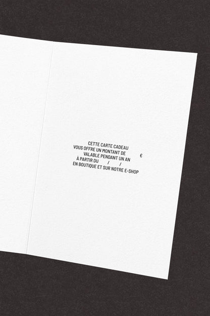 E-CARTE CADEAU