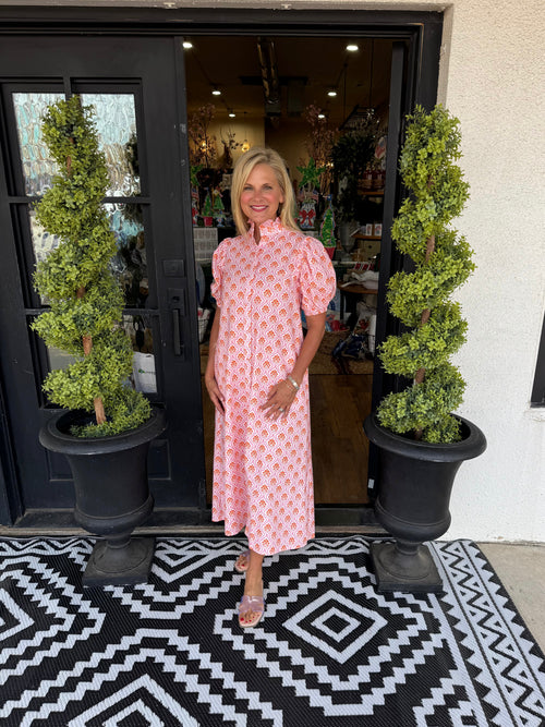 Aurora Dress - Pink/Orange