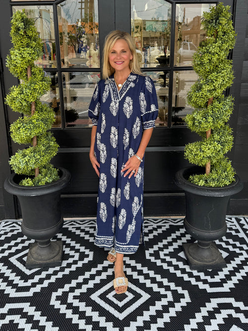 Jansen Dress - Navy