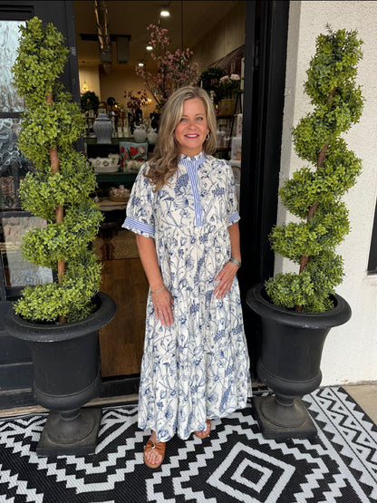 Angelina Dress - Blue