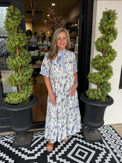 Angelina Dress - Blue
