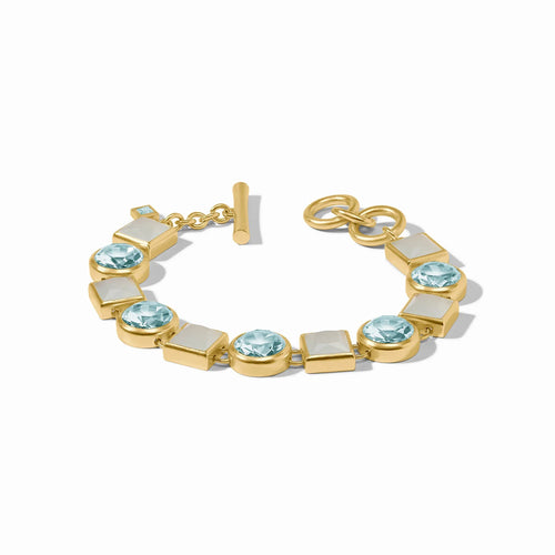 Jolie Tennis Bracelet - Aquamarine Blue