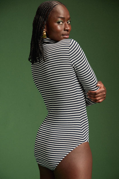 BODY CHARLOTTE RAYURES NAVY