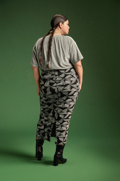 JUPE SARAH RUBANS MONOCHROMES