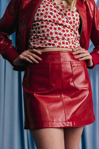 JUPE TINA ROUGE