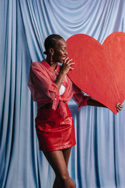 JUPE TINA ROUGE