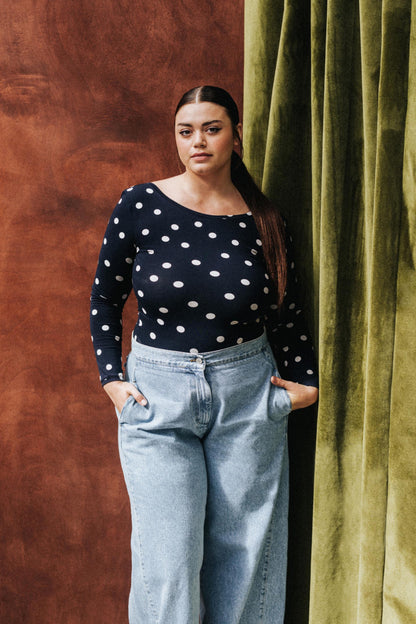 BODY HUGO POLKA NAVY