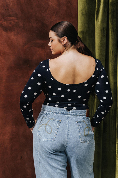 BODY HUGO POLKA NAVY