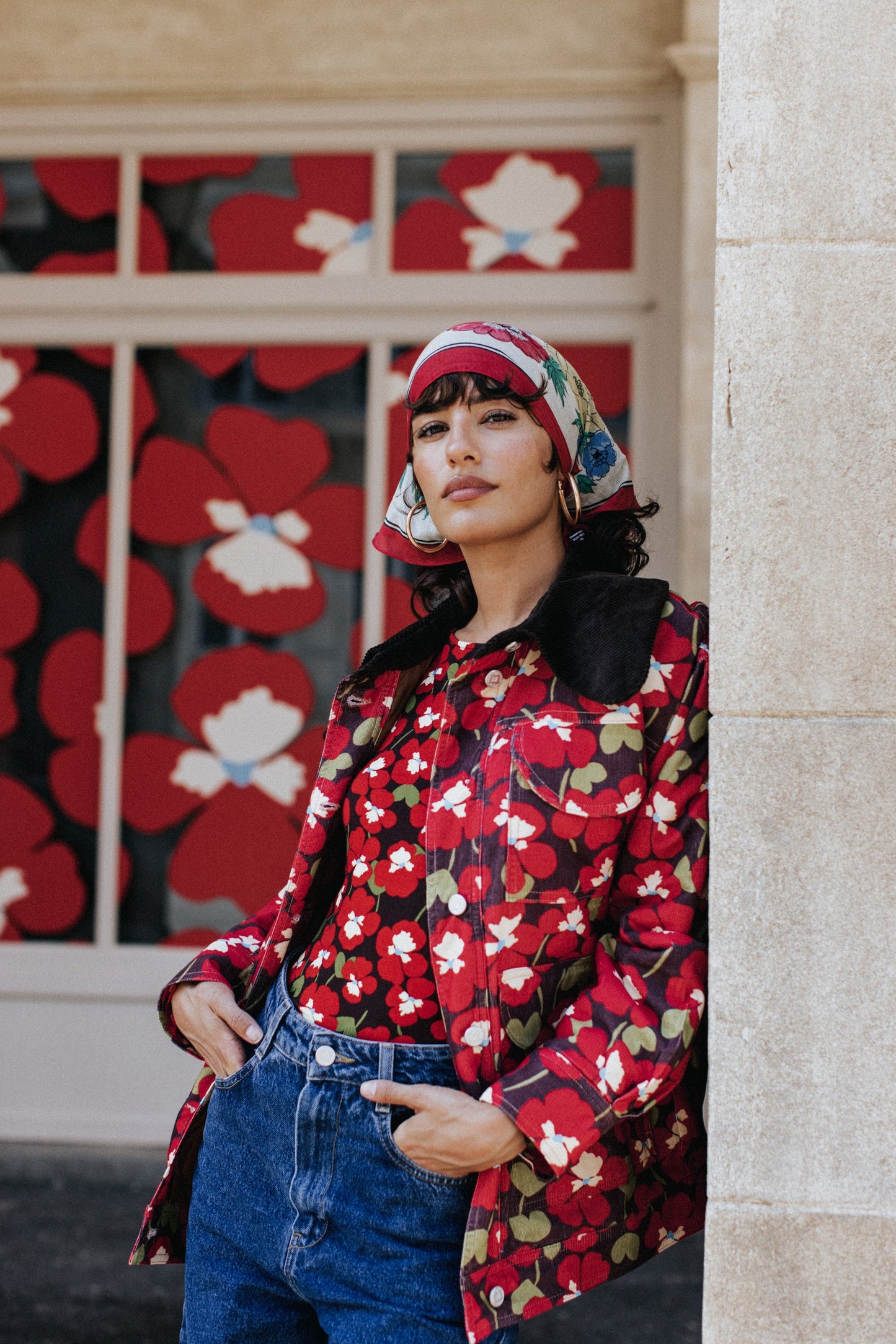 MANTEAU MAXOU PANSY FLOWERS
