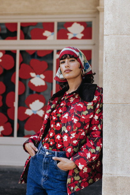 MANTEAU MAXOU PANSY FLOWERS