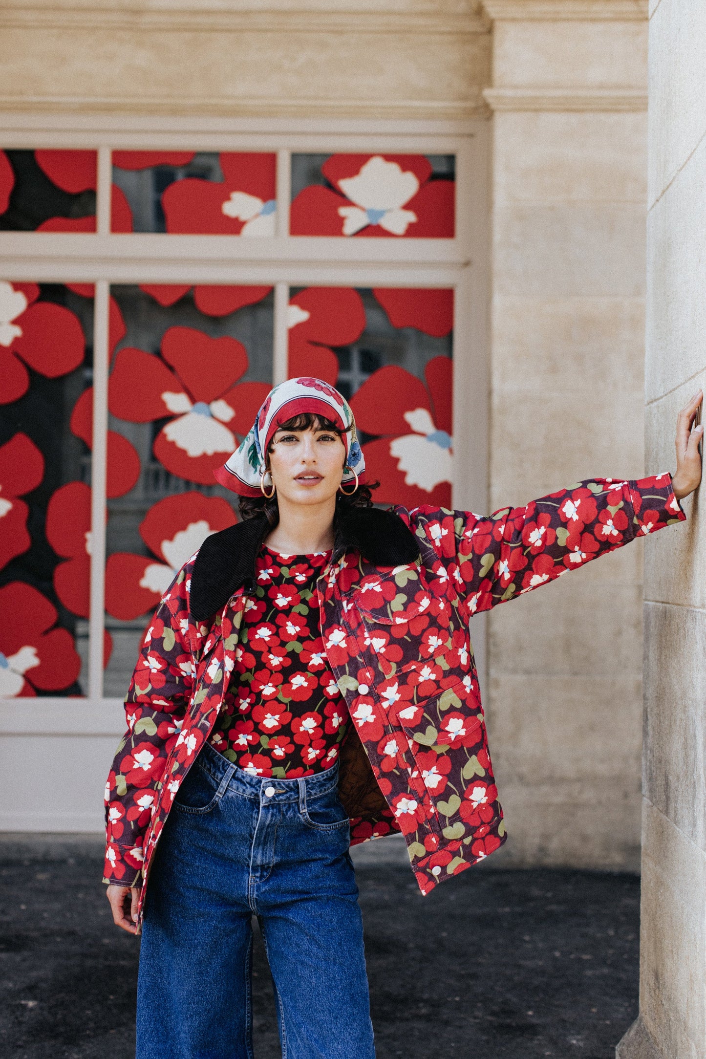 MANTEAU MAXOU PANSY FLOWERS