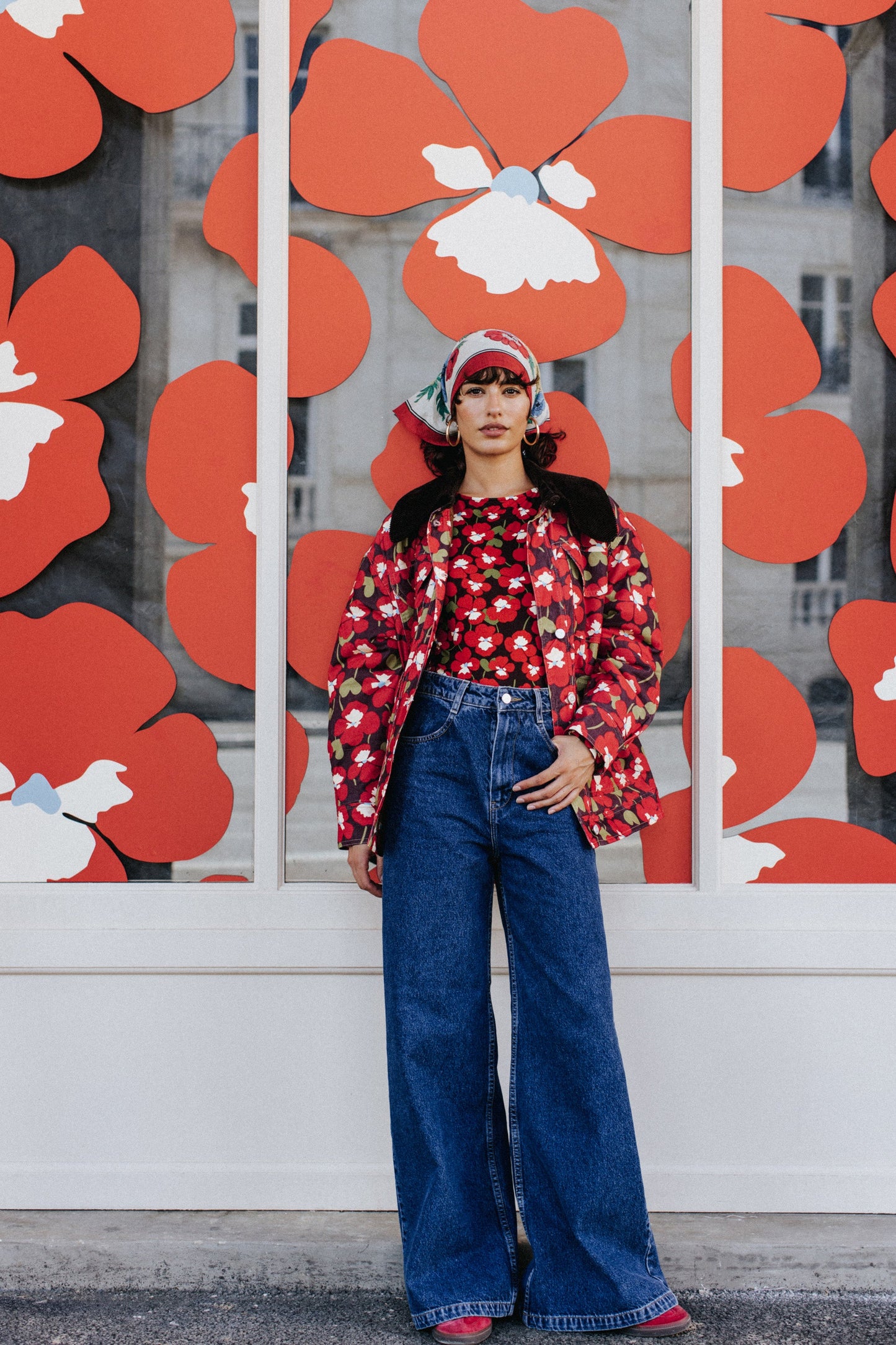 MANTEAU MAXOU PANSY FLOWERS